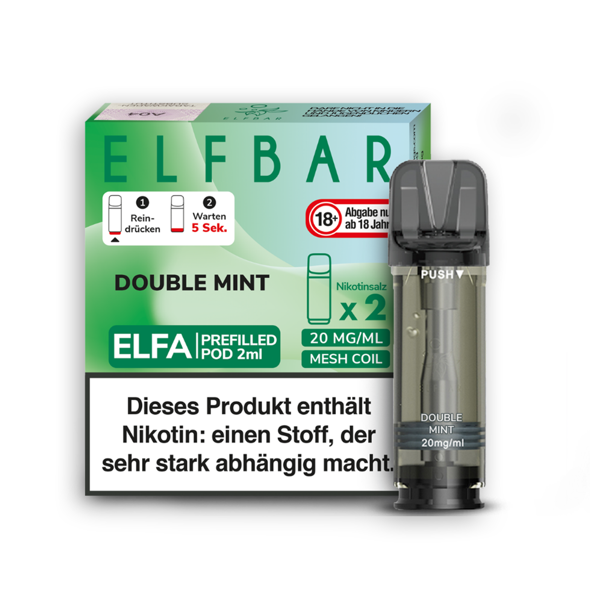 Elfbar Elfa Double Mint Pods 2er Pack