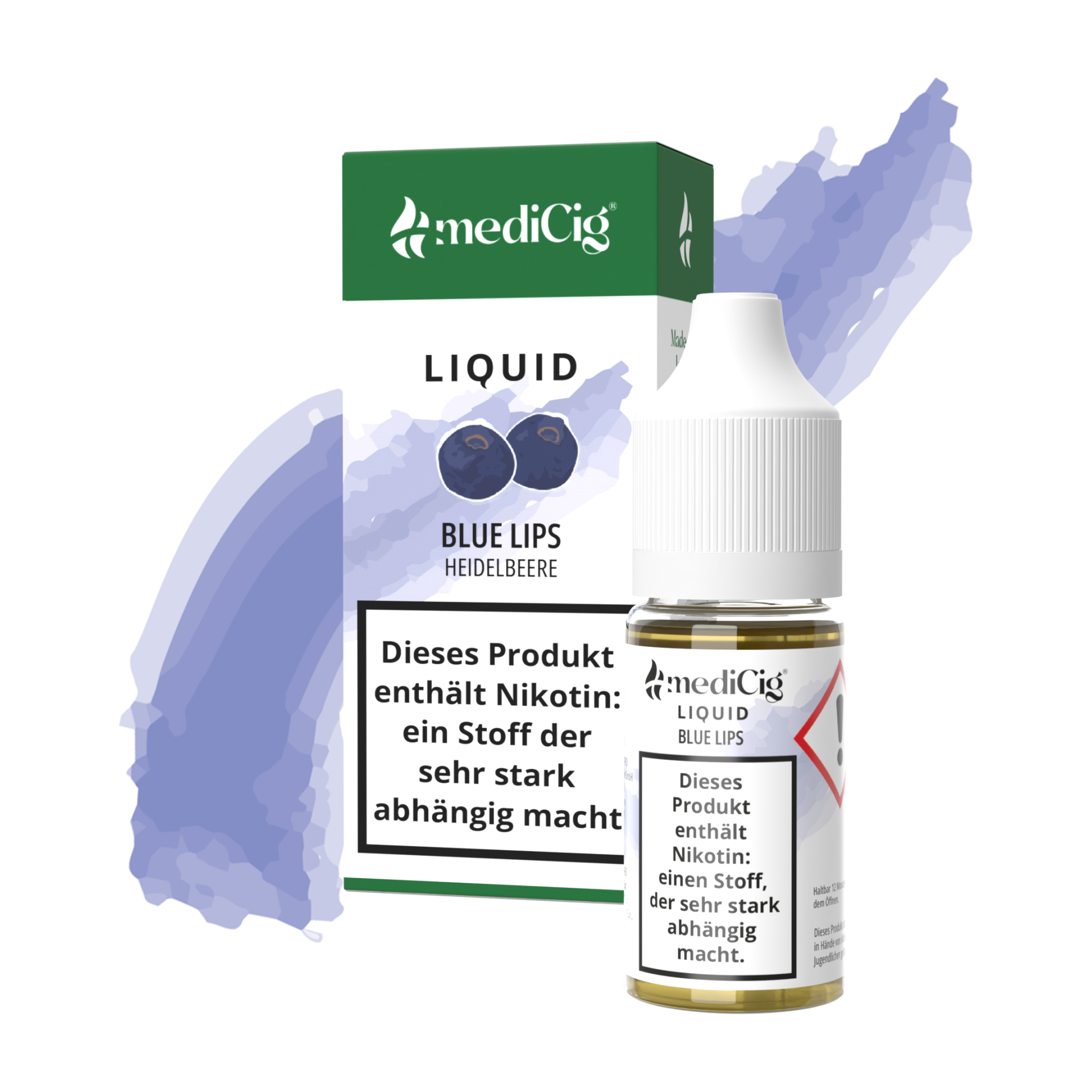 Blue Lips (Heidelbeere) - E-Zigaretten Liquid - 6 mg Nikotin