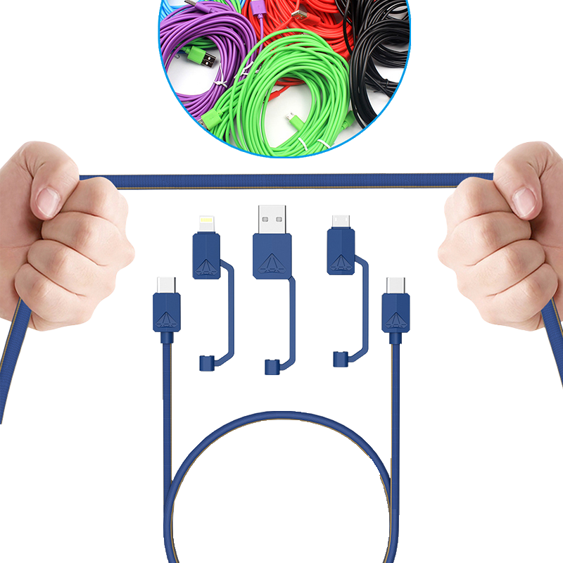 XTRA USB-PDC-3 Multifunktionales USB-Daten und Lade Kabel 1,2m bis 3A max 65W