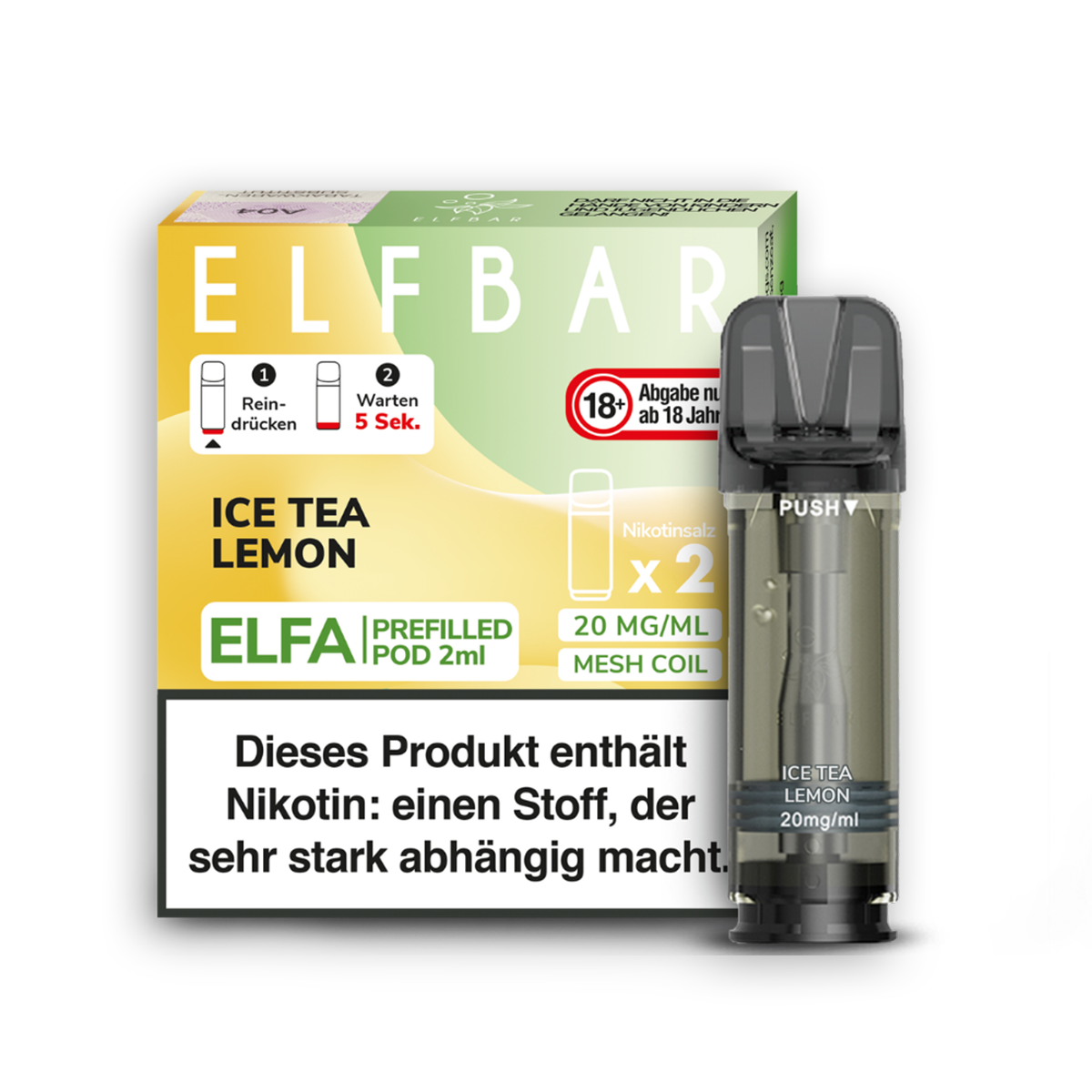 Elfbar Elfa Pod Ice Tea Lemon 2er Pack