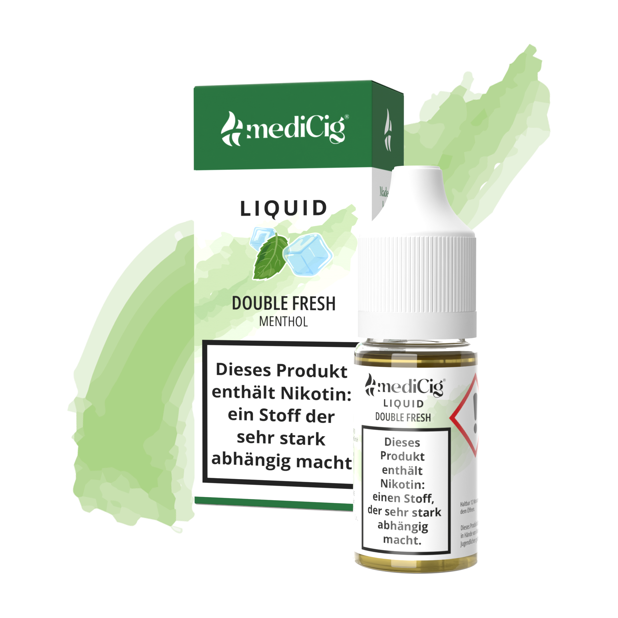 Double Fresh (Menthol) E-Zigaretten Liquid 0 mg Nikotin Double Fresh (Menthol) E-Zigaretten Liquid 0 mg Nikotin