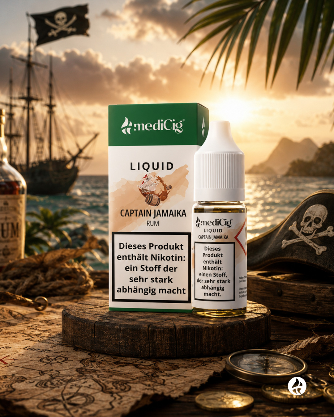 mdiCig Vape Liquid - Jamaica Rum