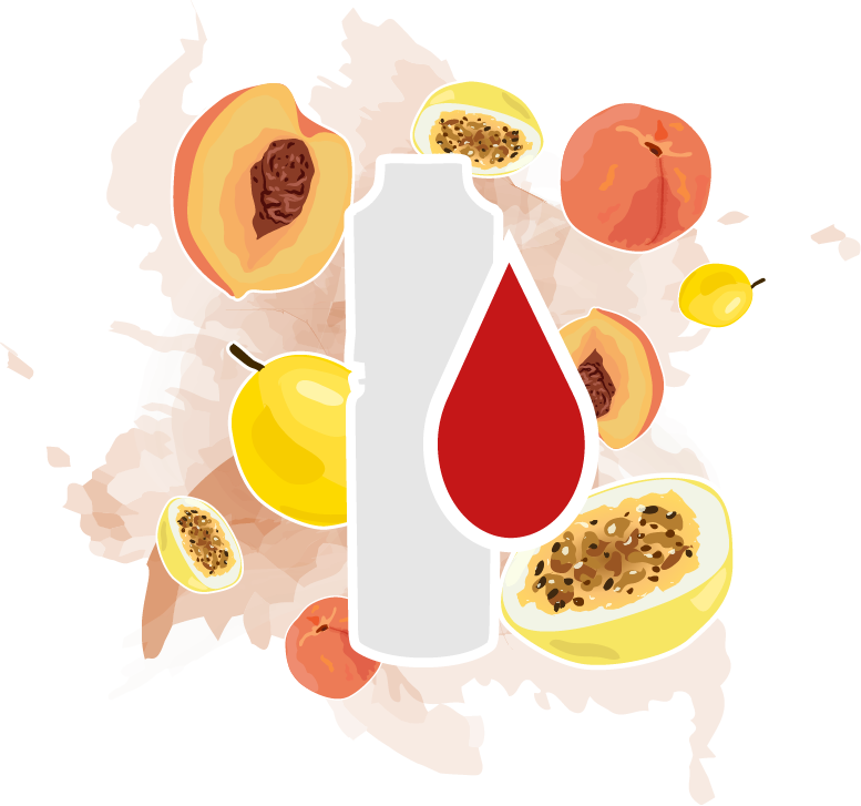 Summer Kiss (Pfirsich-Maracuja) - E-Zigaretten Liquid - 18 mg Nikotin