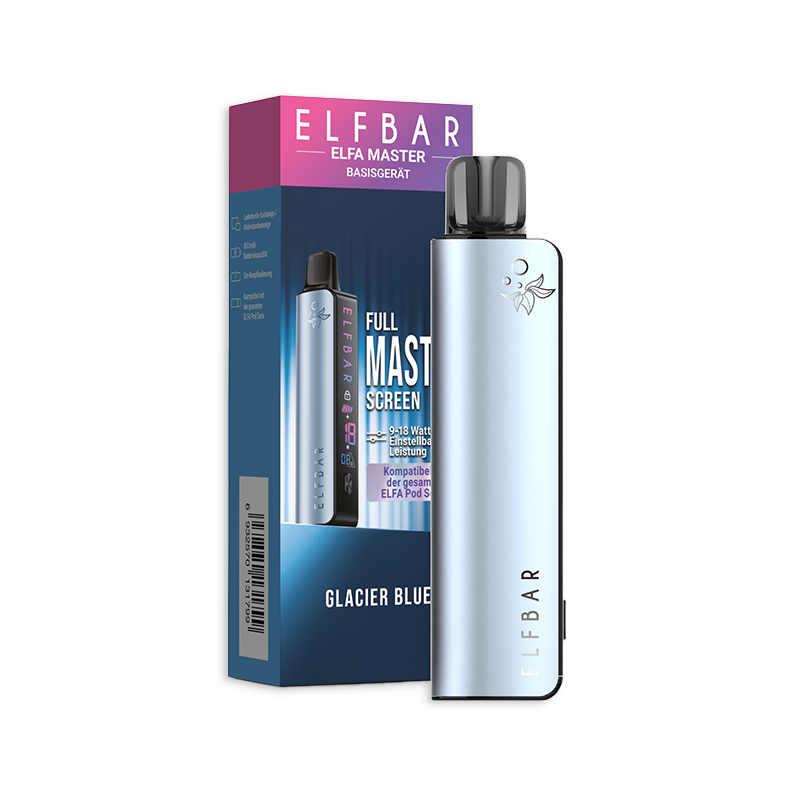 Elfbar Elfa Master Basisgerät - glacier blue mit Verpackung