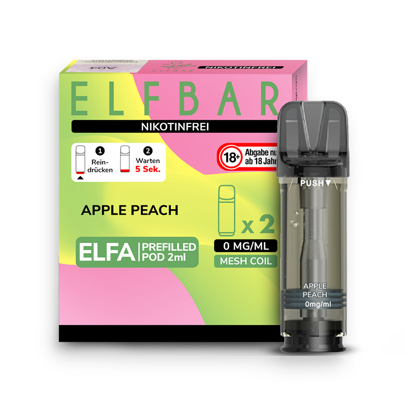 Elf Bar Elfa Pod Apple Peach 2er Pack - nikotinfrei