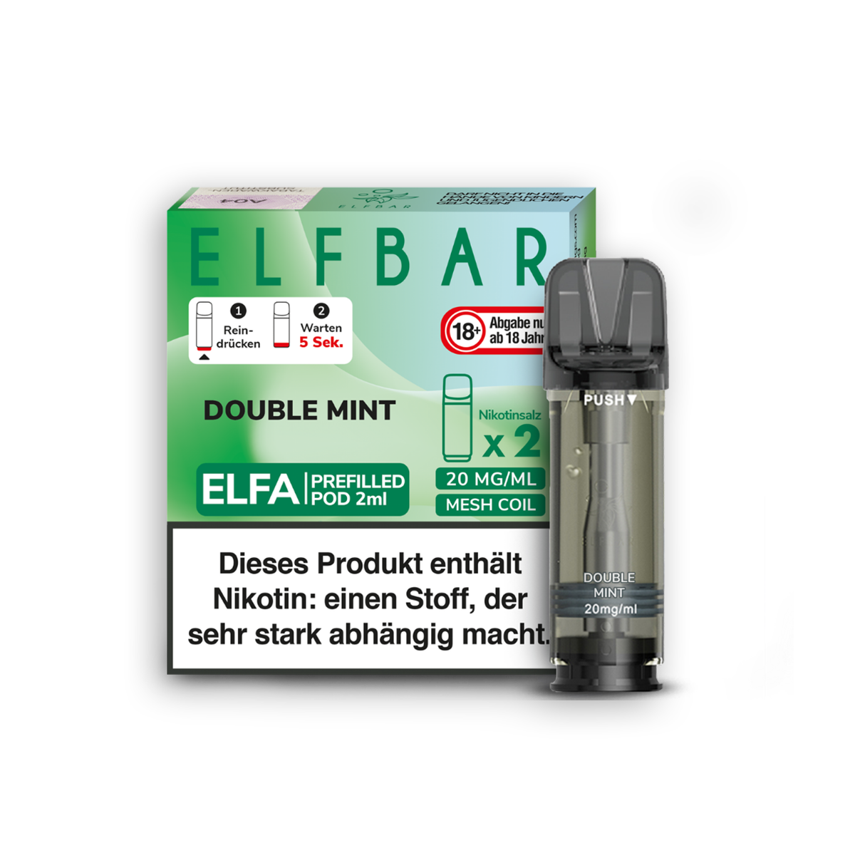 Elfbar Elfa Double Mint Pods 2er Pack