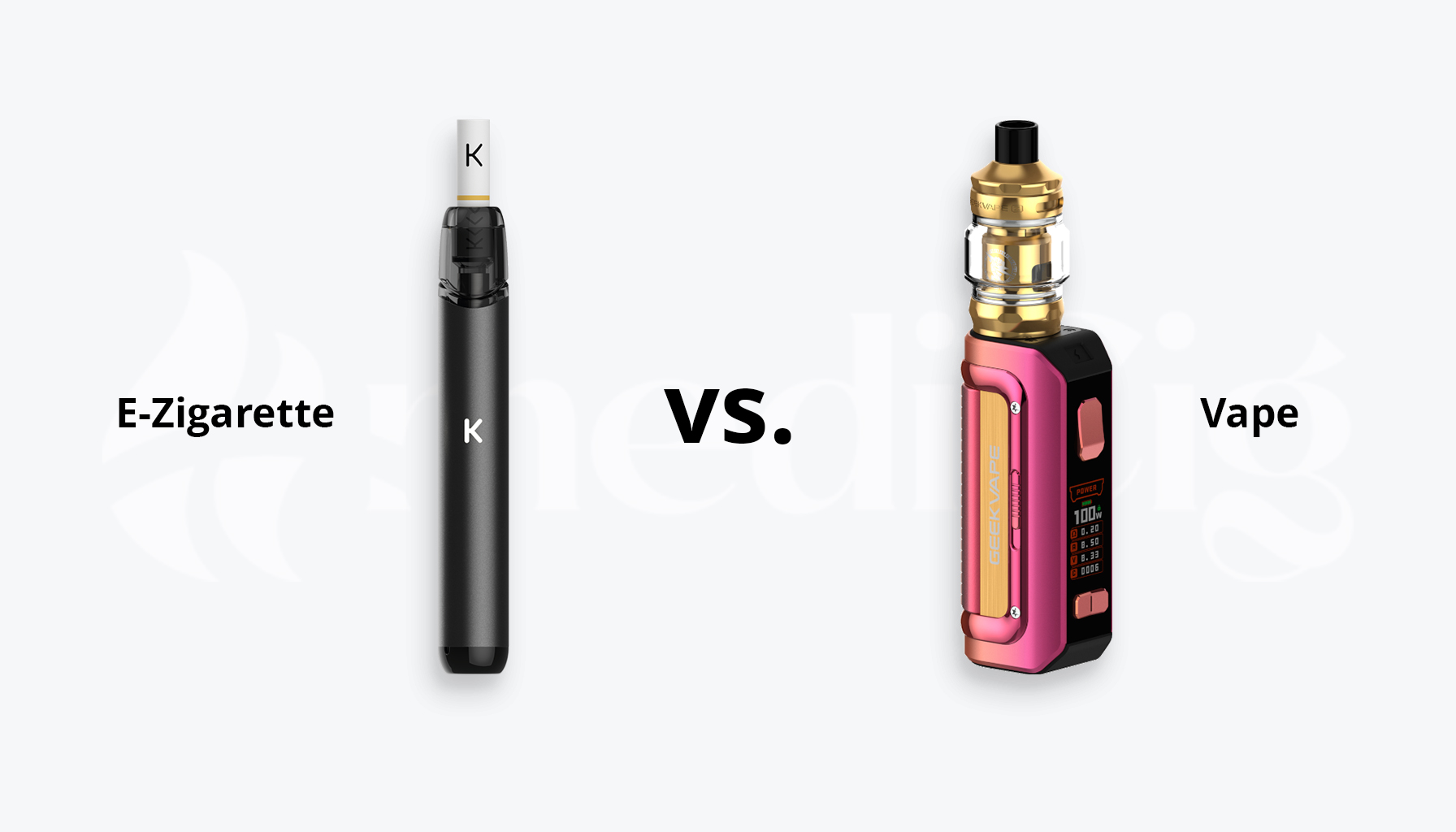E-Zigarette vs. Vape