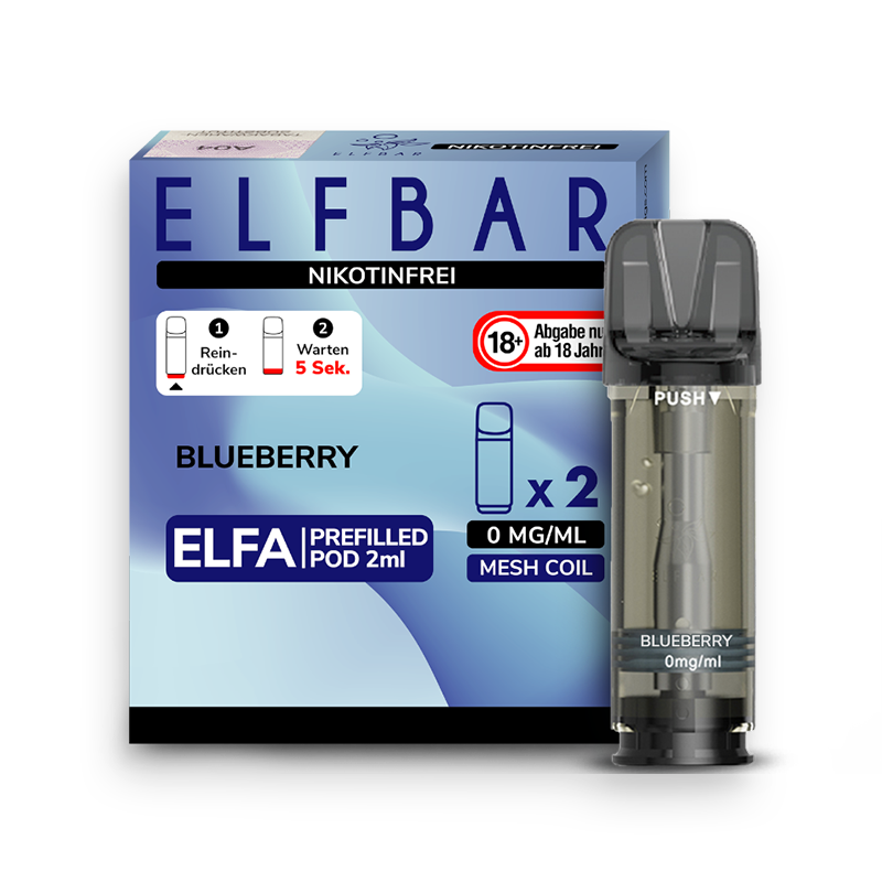Elf Bar Elfa Pod Blueberry 2er Pack - nikotinfrei