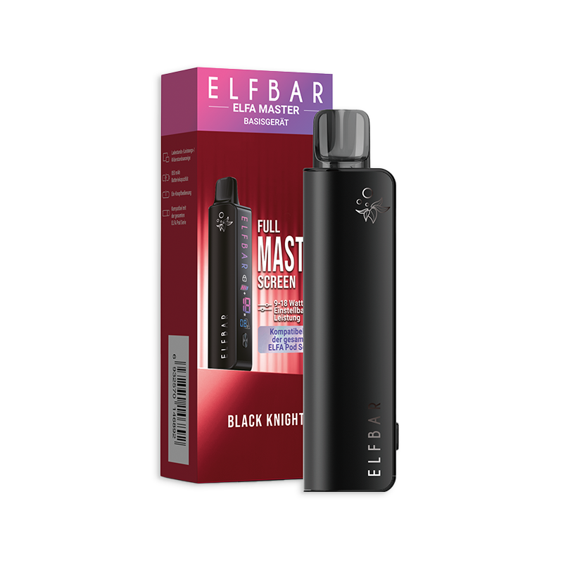 Elfbar Elfa Master Basisgerät - black knight mit Verpackung