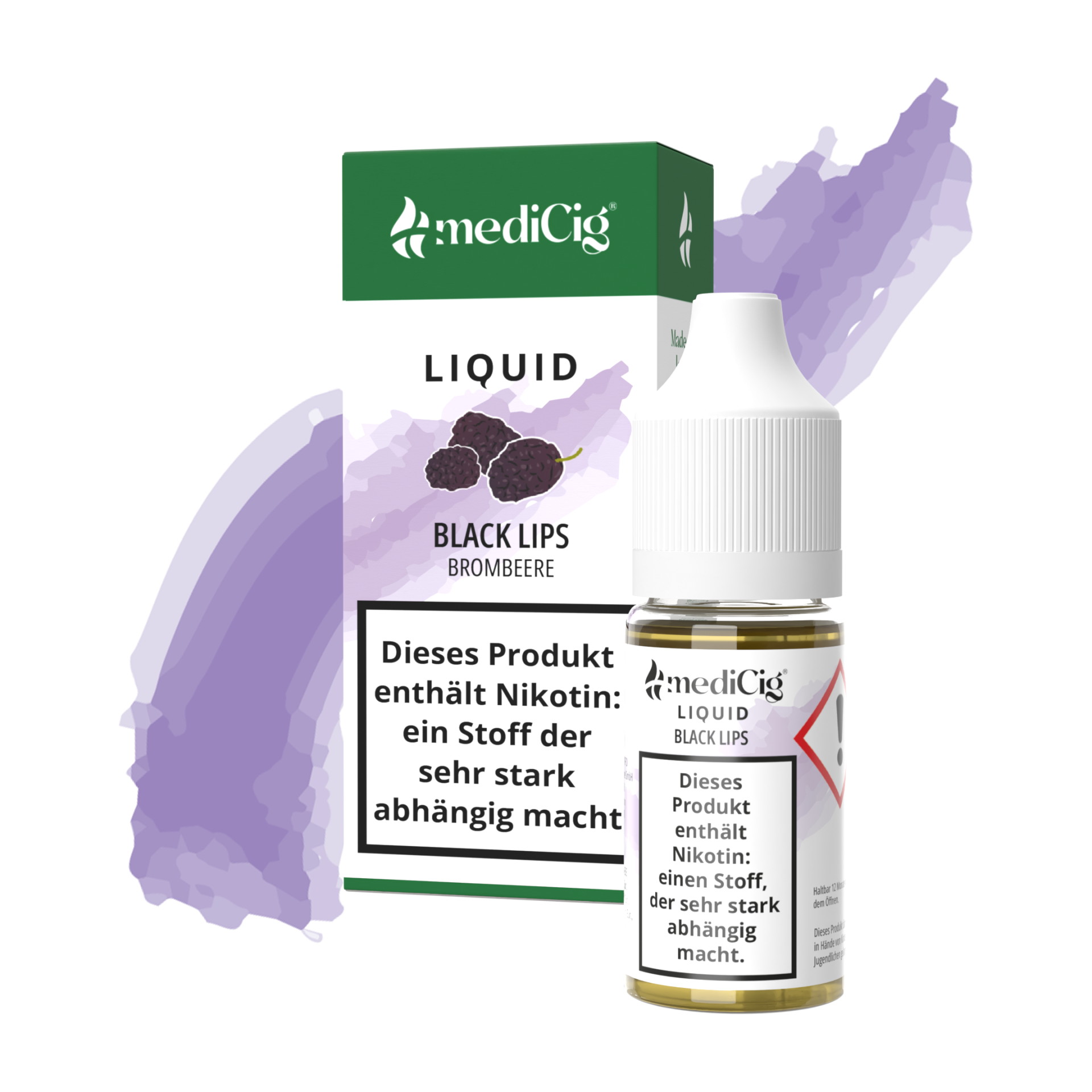 Black Lips (Brombeere) - E-Zigaretten Liquid - 12 mg Nikotin