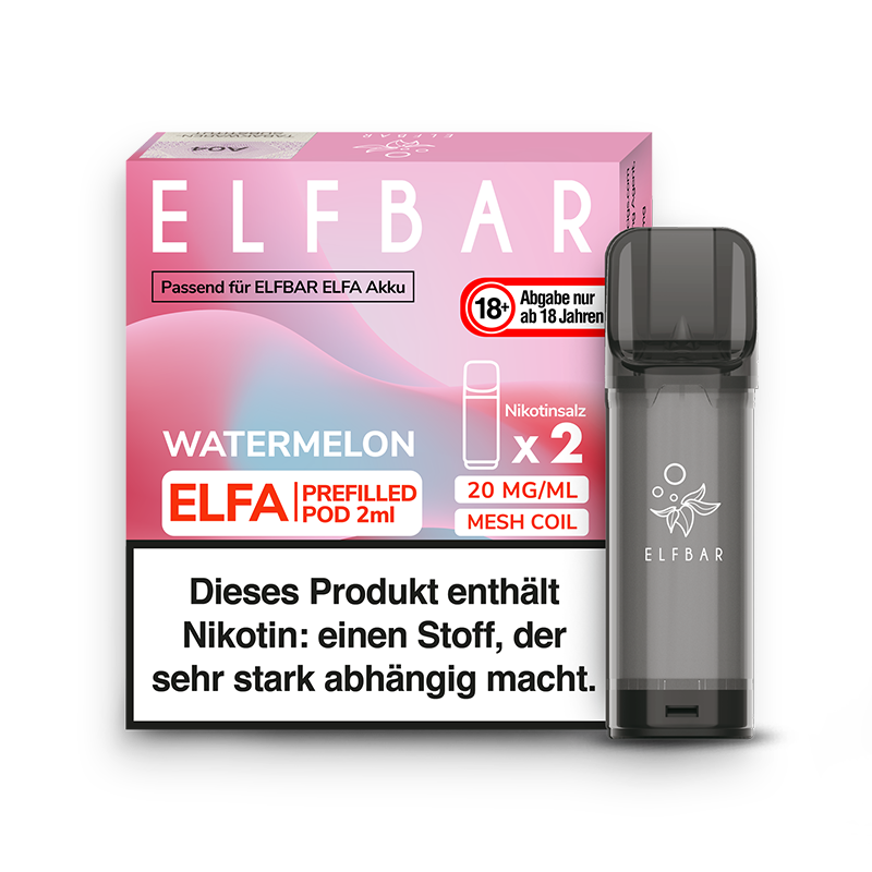 Elf Bar Elfa Pod Watermelon 2er Pack 20 mg Elf Bar Elfa Pod Watermelon 2er Pack 20 mg