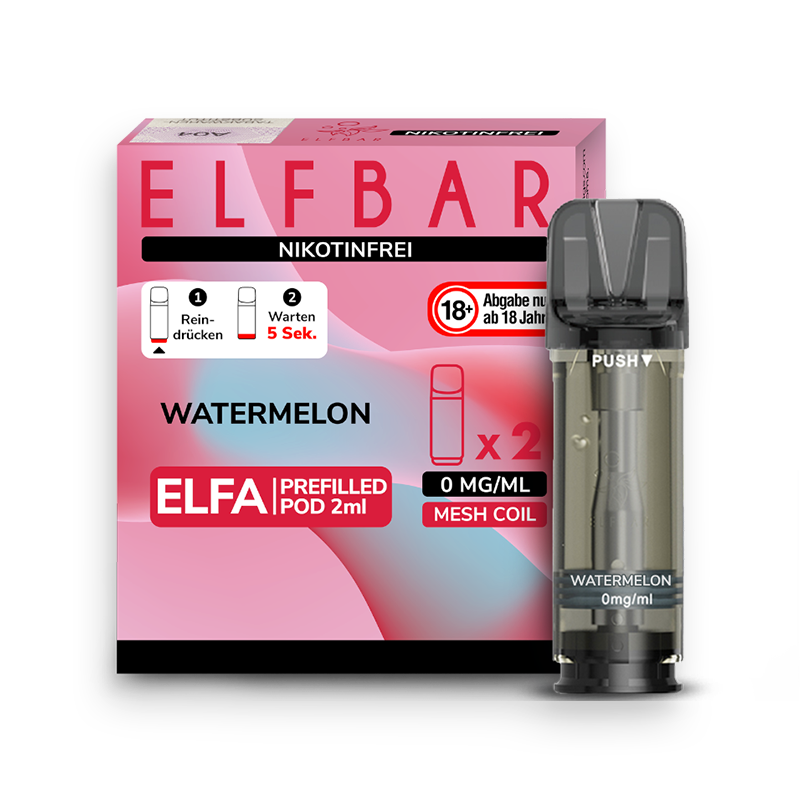 Elf Bar Elfa Pod Watermelon 2er Pack - nikotinfrei