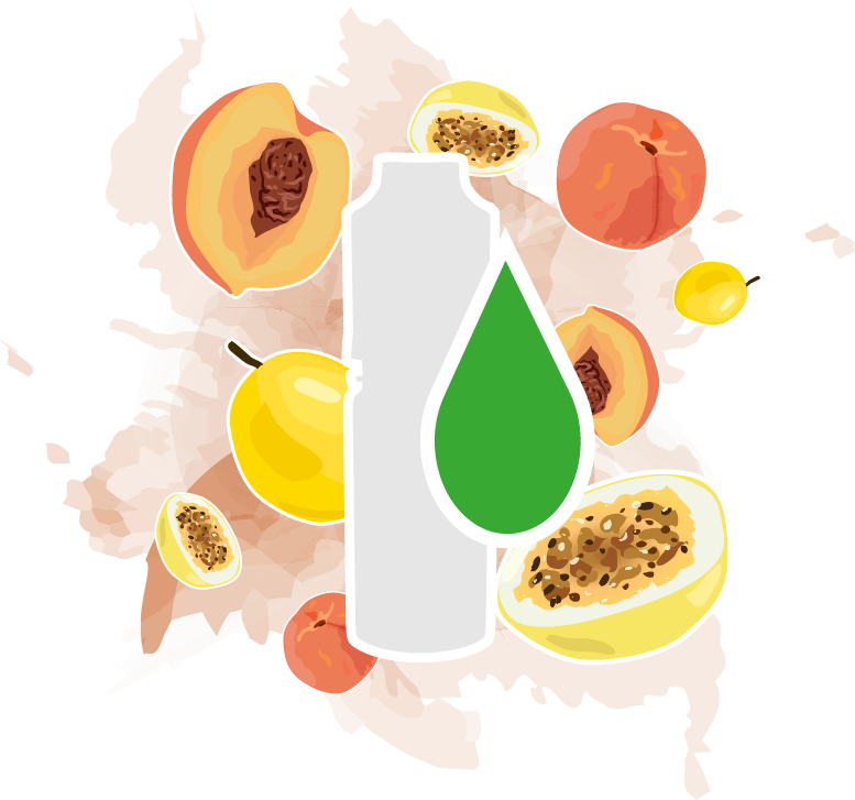 Summer Kiss (Pfirsich-Maracuja) - E-Zigaretten Liquid - 0 mg Nikotin