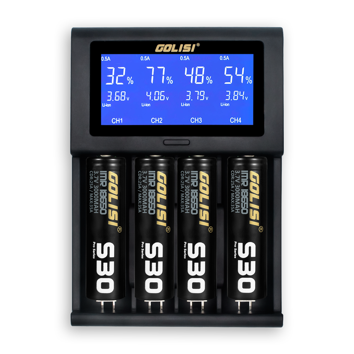 Golisi i4 Ladegerät für 4 Akkus