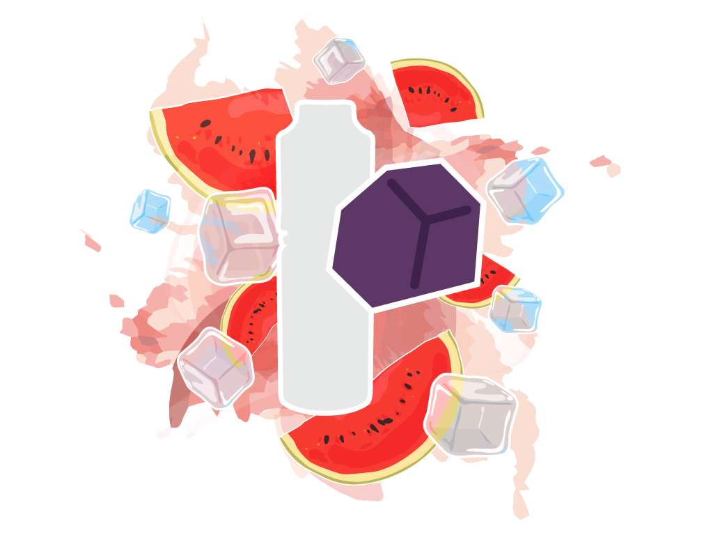 Nikotinsalz Liquid Icy Eden Breeze (Wassermelone) - E-Zigaretten Liquid - 20 mg Nikotin