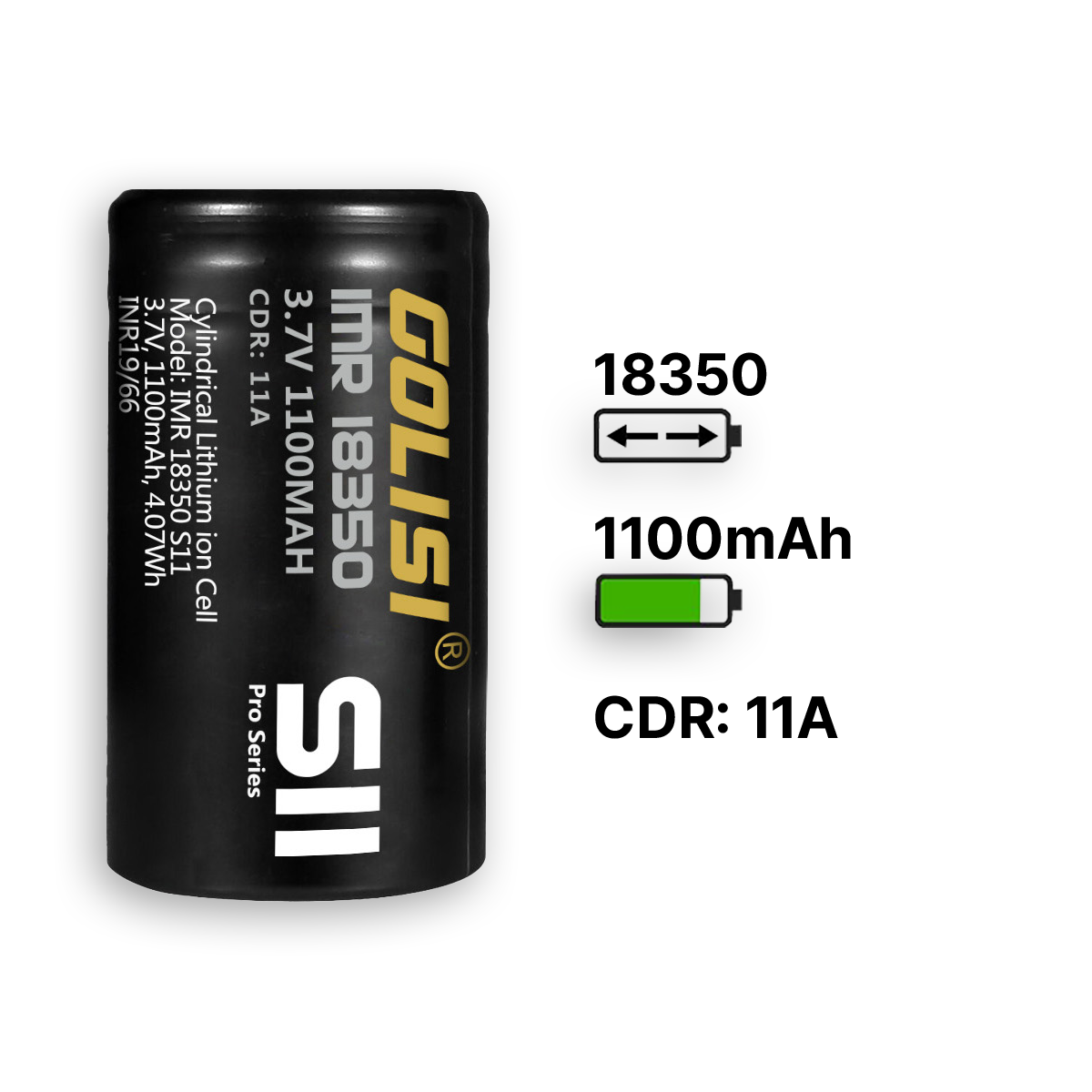 Golisi S11 18350 Akku - 2